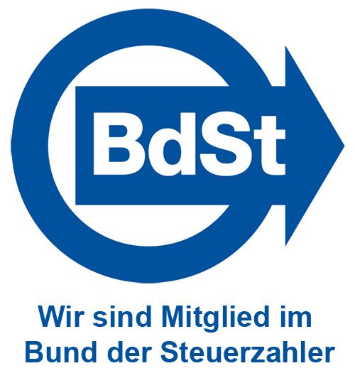 Mitglied im Bund der Steuerzahler Mitglied im Bund der Steuerzahler