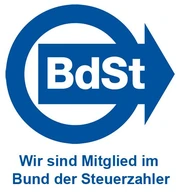 Mitglied im Bund der Steuerzahler Mitglied im Bund der Steuerzahler